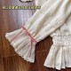 Alice Girl Little Bear Doll Wall V Neck Long Sleeve Blouse(20th Pre-Order/3 Colours/Full Payment Without Shipping)